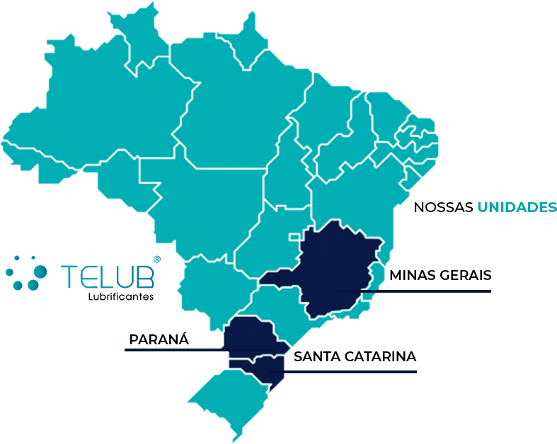 Mapa Regiões Atendidas Telub - Distribuidor Exclusivo da Brugarolas no Brasil